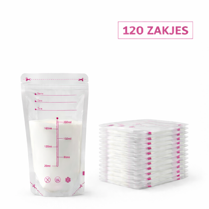120 stuks melk bewaarzakjes